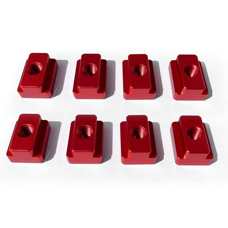 JMSMSH T-Slot Nut 7/16 Inch Red Oxide Finish 3/8"-16 Threads,T-Slot Nut 7/16 Inch Red Oxide Finish 3/8"-16 Threads - Image 1